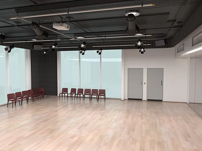 Modern Hip Hop Classroom 3d model