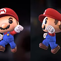 Cute Mario Character Doll With Red Hat Blue Overalls And Mustache 3d model
