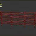 Natural Bamboo Fence Structure With Woven Design And Rustic Garden Appeal