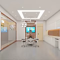 Sanhe Dental Clinic Reception Area With Modern Bright Interior And Yellow Chairs