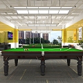 Modern Billiards Room Chain Billiards Hall Self-service Billiards Hall Shared Billiards Room 3d model