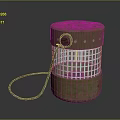 Small Animal Enclosure With Metal Grid Design And Hanging Chain Feature