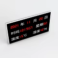 Temperature and humidity screen 3d model