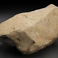 Natural Rough Textured Stone With Earthy Brown Color And Irregular Shape