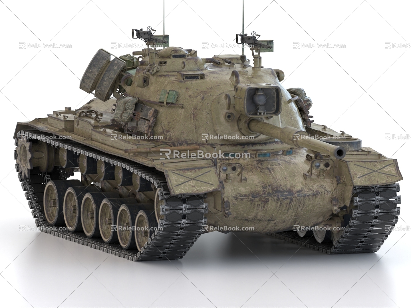 M48A5 Main Battle Tank Patton Tank American Tank 3d model