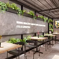Public Office Space With Open Design Green Plants Staircase And Comfortable Seating