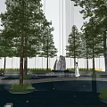 Modern Gate 3d model