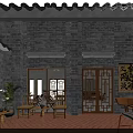 Inviting Café Interior With Wooden Bar Counter Pendant Lights Menu Board And Scenic Windows