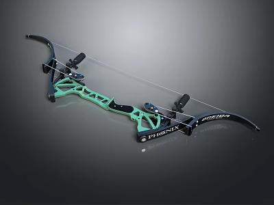 Green And Black Modern THORX Compound Bow With Archery Design 3d model