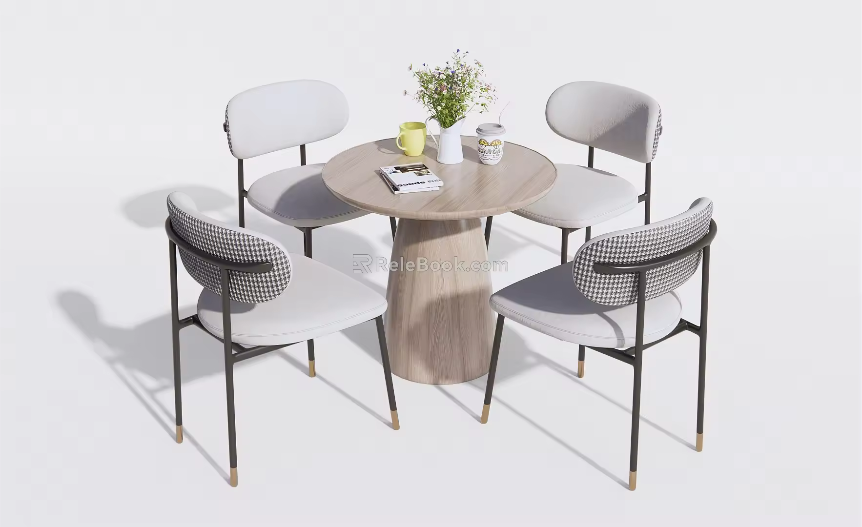 Modern leisure table and chair combination negotiation table and chair leisure table and chair coffee table and chair 3d model