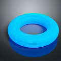 Blue Illuminated Ring Shaped Flexible LED Light Strip For Home Decoration 3d model