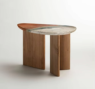 Modern coffee table art table 3d model