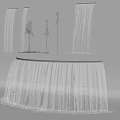 Modern Water Fountain With Multi Level Stone Structure And Flowing Water Design