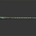 Turquoise And Brown Snake Shaped Decorative Sculpture On Dark Background