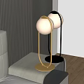 Table lamp table lamp side 3d model