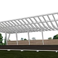 Modern Landscape Structures Park Structures Park Corridor Frame Park Rest Pavilion 3d model