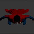 Game Movie Character Superman With Blue Bodysuit Red Cape And Yellow Emblem
