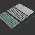 Durable Road Facilities With Green Stripe Urban And Two Tone Combination Styles