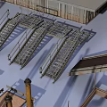 Detailed Industrial Equipment 3D Model Featuring Crane Pipes Storage Tanks And Factory Structures