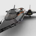 LEGO toy blocks universe fighter 3d model