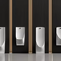 Modern urinal combination 3d model