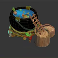 Modern Jar Bath Basin Soup Jar 3d model
