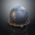 modern life-support capsule life-support system 3d model
