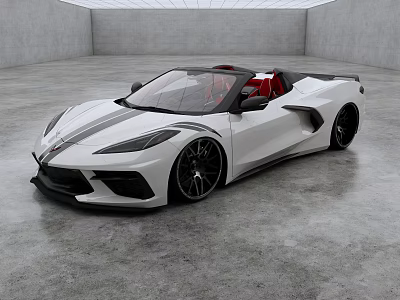 Corvette C8 sports car American sports car American Muscle Car Street Car 3d model