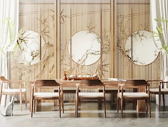 New Chinese Tea Table and Chair 3d model