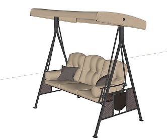 Landscape Swing Chair 3d model