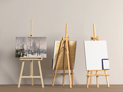 Modern easel 3d model