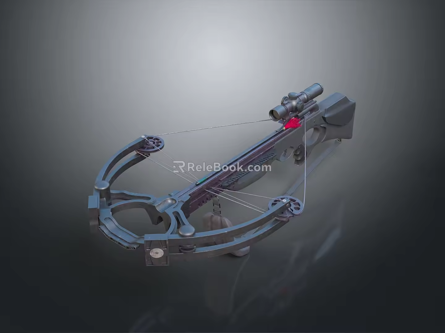 Crossbow Mechanical Crossbow Shift Bow and Arrow Shoot Far Equipment Weapons High-tech Crossbow 3d model