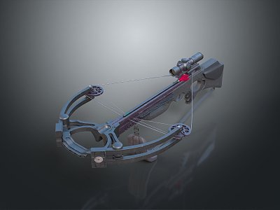 Crossbow Mechanical Crossbow Shift Bow and Arrow Shoot Far Equipment Weapons High-tech Crossbow 3d model