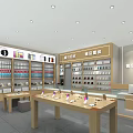 Modern Spacious Digital Store Interior With Neat Phone Displays And Professional After Sales Services