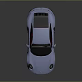 Blue Sports Car With Red Interior Black Wheels And Sleek Modern Design