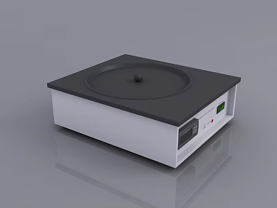Laboratory Benchtop Heating Plate With Digital Display And Control Panel 3d model