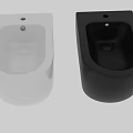White Wall Mounted Toilet With Modern Minimalist Design And Sleek Surface