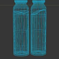 Two Glass Spice Jars With Gold Lids Filled With White And Brown Spices On Surface