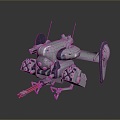 Mech Warrior Mech Soldier Machine Battlearm Mechanical Battlearm Machine Fighter Robot 3d model