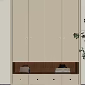 French Middle Style Wardrobe 3d model