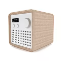 Wooden Bluetooth Speaker With Digital Display And Knob Control For Desktop Use 3d model