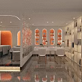 Stylish Beauty Salon Interior Design With Modern Chairs Mirrors Shelves And Warm Lighting