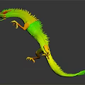 White Dragon 3D Model With Detailed Mythical Creature Design And Sleek Form On Dark Background