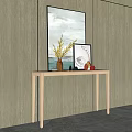 New Chinese-style End View Platform End View Strip Case Combination 3d model
