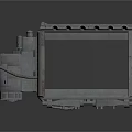 Gray Metal Industrial Equipment With Square Panel Pipes And Cooling Structure