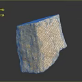 High Quality Natural Stone Block With Wooden Texture And Rough Organic Surface