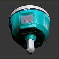 Trimble R9s Turquoise And White GNSS Receiver With Digital Display And Compact Design
