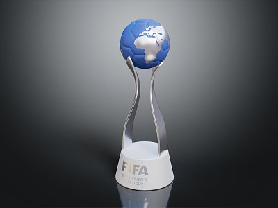 Modern Trophy World Cup Soccer Trophy Champions Trophy Gold Cup 3d model