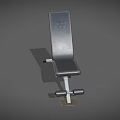 Black Fitness Bench With FIT Logo Silver Frame And Adjustable Design For Home Gym