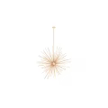 Modern Gold Starburst Chandelier with Metal Spokes Contemporary Lighting Fixture